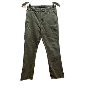 Joe’s Jeans Women’s Khaki Green Raw Hem Jeans Size 27
